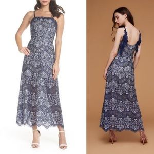 NWT: FOXIEDOX Daleyza Open Back Lace Gown